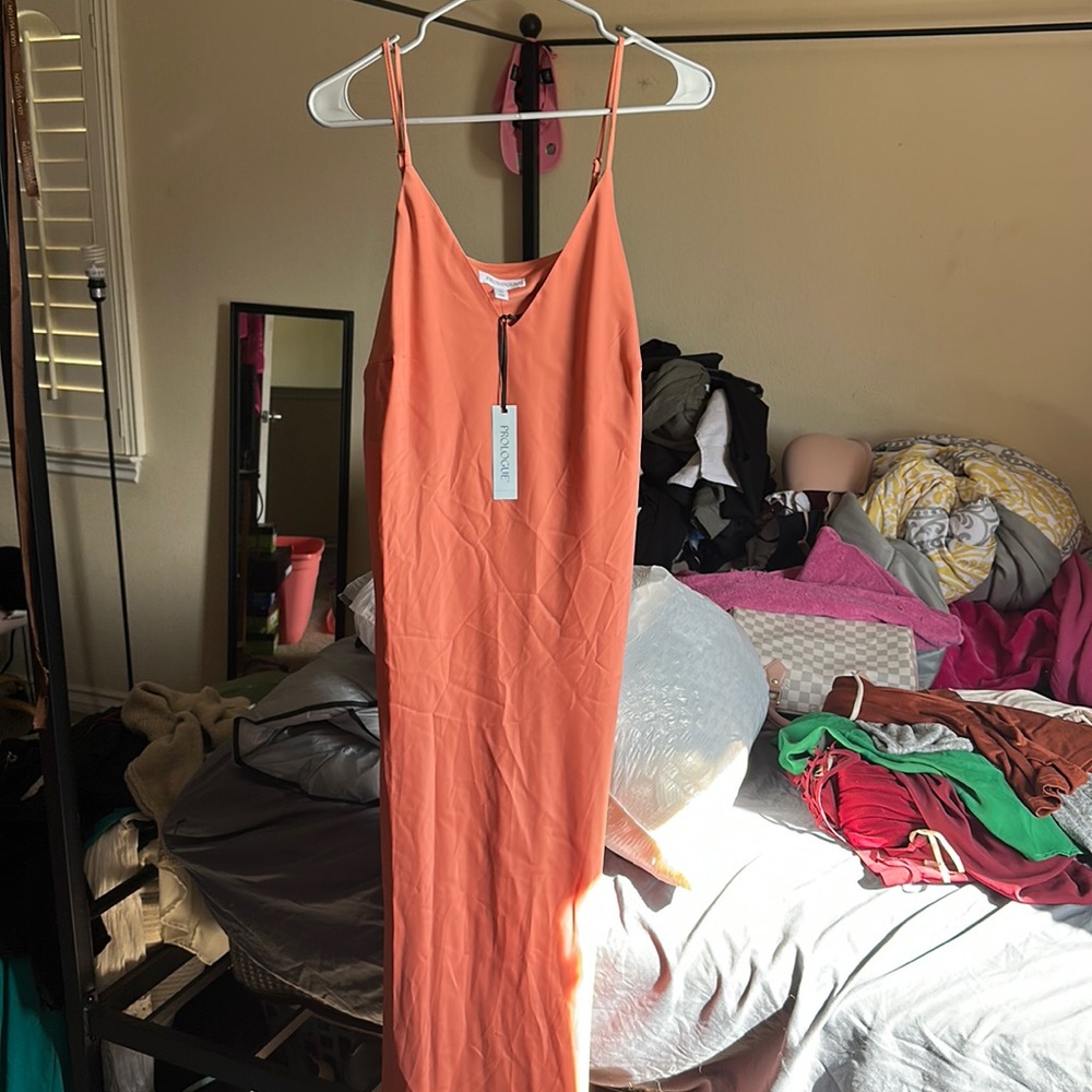 Peach Slip Dress